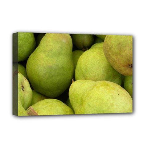 Pears 1 Deluxe Canvas 18  X 12   by trendistuff