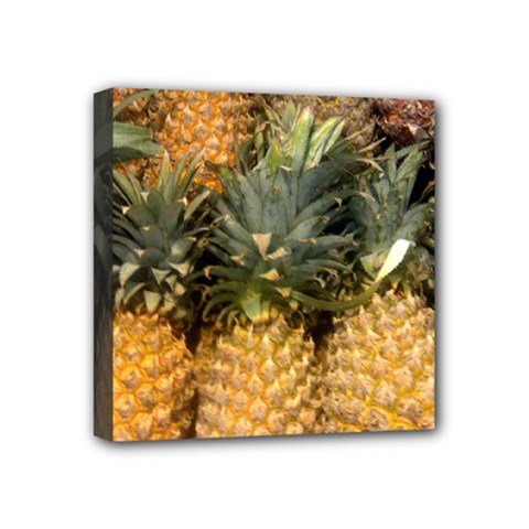 Pineapple 1 Mini Canvas 4  X 4  by trendistuff