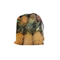 Pineapple 1 Drawstring Pouches (medium)  by trendistuff