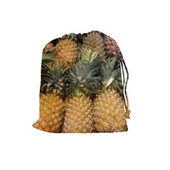 Pineapple 1 Drawstring Pouches (large)  by trendistuff