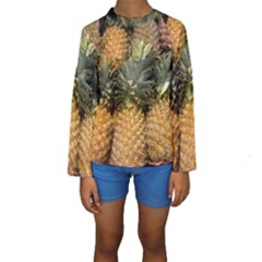 Pineapple 1 Kids  Long Sleeve Swimwear by trendistuff