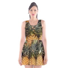 Pineapple 1 Scoop Neck Skater Dress by trendistuff