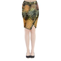 Pineapple 1 Midi Wrap Pencil Skirt by trendistuff