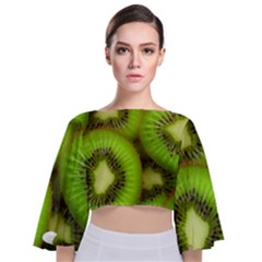 Kiwi 1 Tie Back Butterfly Sleeve Chiffon Top