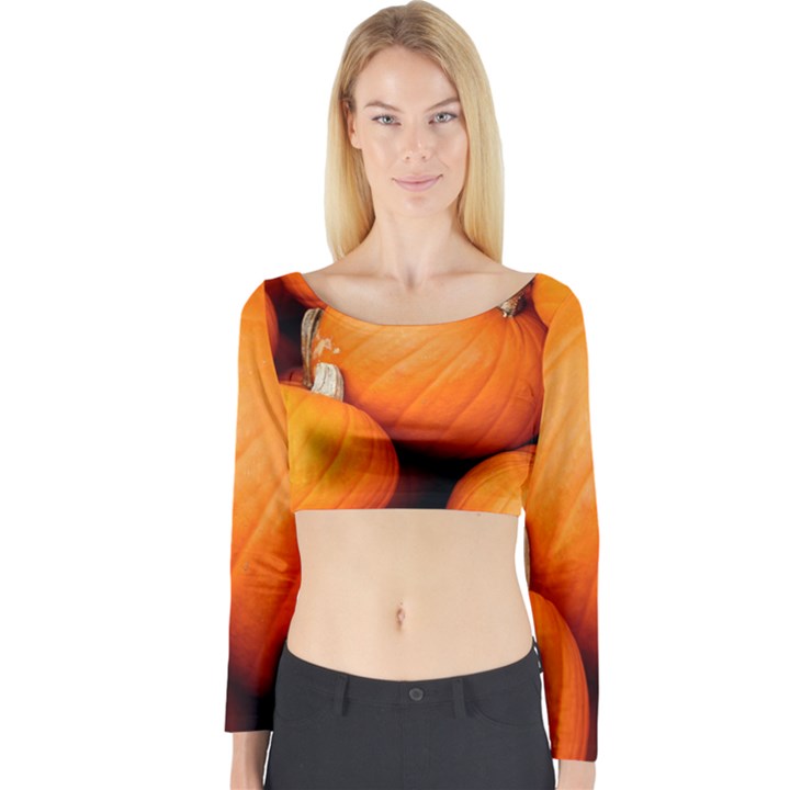 PUMPKINS 1 Long Sleeve Crop Top