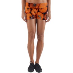 Pumpkins 2 Yoga Shorts by trendistuff