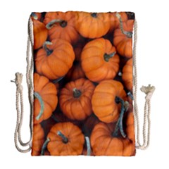 Pumpkins 2 Drawstring Bag (large) by trendistuff