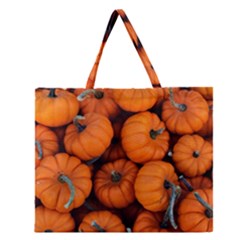 Pumpkins 2 Zipper Large Tote Bag by trendistuff