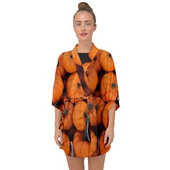 Pumpkins 2 Half Sleeve Chiffon Kimono