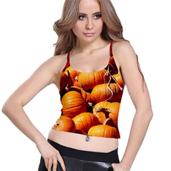 Pumpkins 3 Spaghetti Strap Bra Top by trendistuff