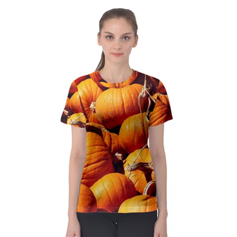 Pumpkins 3 Women s Sport Mesh Tee by trendistuff