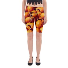 Pumpkins 3 Yoga Cropped Leggings by trendistuff