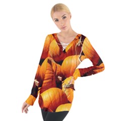 Pumpkins 3 Tie Up Tee by trendistuff