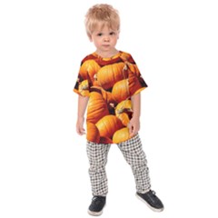 Pumpkins 3 Kids Raglan Tee