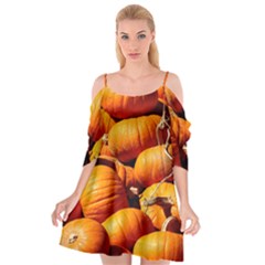 Pumpkins 3 Cutout Spaghetti Strap Chiffon Dress by trendistuff