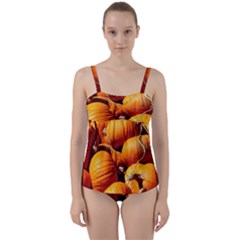 Pumpkins 3 Twist Front Tankini Set by trendistuff