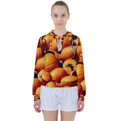 Pumpkins 3 Women s Tie Up Sweat