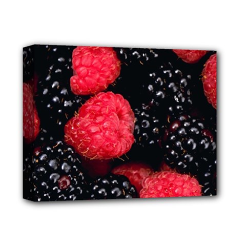 Raspberries 1 Deluxe Canvas 14  X 11  by trendistuff