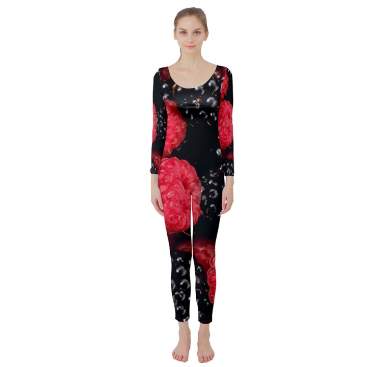 RASPBERRIES 1 Long Sleeve Catsuit