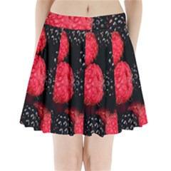 Raspberries 1 Pleated Mini Skirt by trendistuff