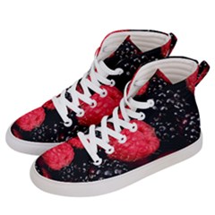 Raspberries 1 Women s Hi-top Skate Sneakers by trendistuff