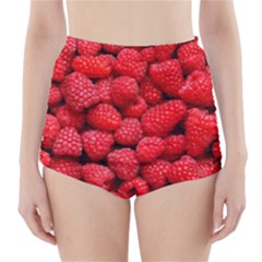 Raspberries 2 High-waisted Bikini Bottoms by trendistuff