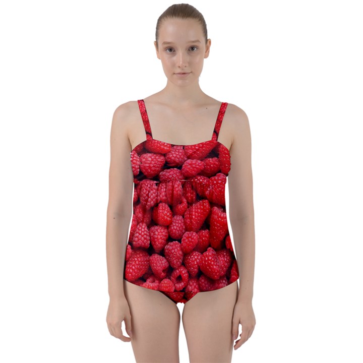 RASPBERRIES 2 Twist Front Tankini Set