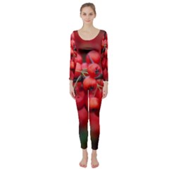 Red Berries 1 Long Sleeve Catsuit by trendistuff