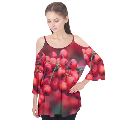 Red Berries 1 Flutter Tees by trendistuff