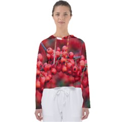 Red Berries 1 Women s Slouchy Sweat