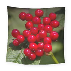 Red Berries 2 Square Tapestry (large) by trendistuff