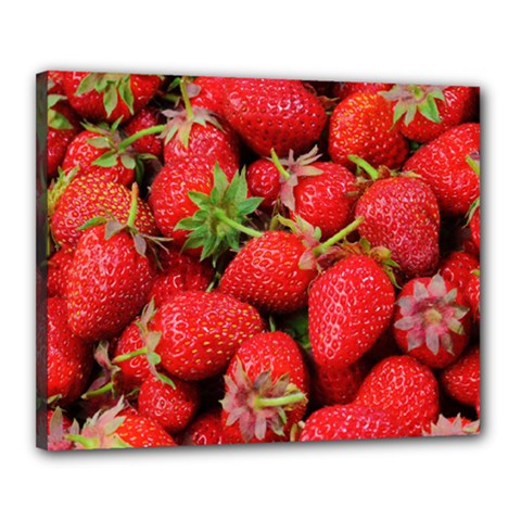 Strawberries 1 Canvas 20  X 16  by trendistuff