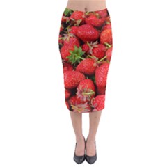 Strawberries 1 Midi Pencil Skirt by trendistuff