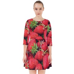 Strawberries 1 Smock Dress by trendistuff