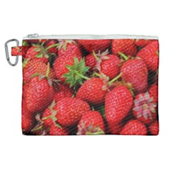 Strawberries 1 Canvas Cosmetic Bag (xl) by trendistuff