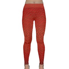 Strawberries 2 Classic Yoga Leggings by trendistuff