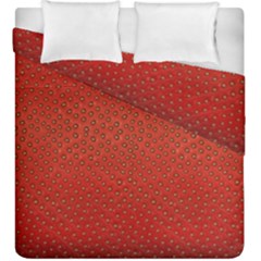 Strawberries 2 Duvet Cover Double Side (king Size) by trendistuff