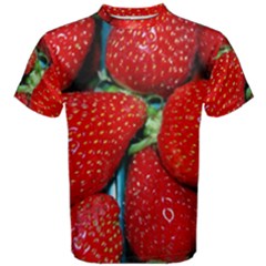 Strawberries 3 Men s Cotton Tee by trendistuff