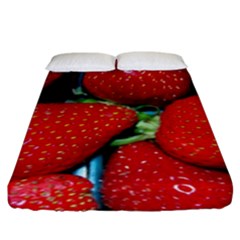 Strawberries 3 Fitted Sheet (king Size) by trendistuff