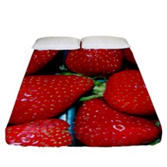 Strawberries 3 Fitted Sheet (california King Size) by trendistuff