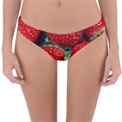 Strawberries 3 Reversible Hipster Bikini Bottoms by trendistuff