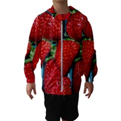 Strawberries 3 Hooded Wind Breaker (kids) by trendistuff