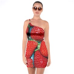 Strawberries 3 One Soulder Bodycon Dress by trendistuff