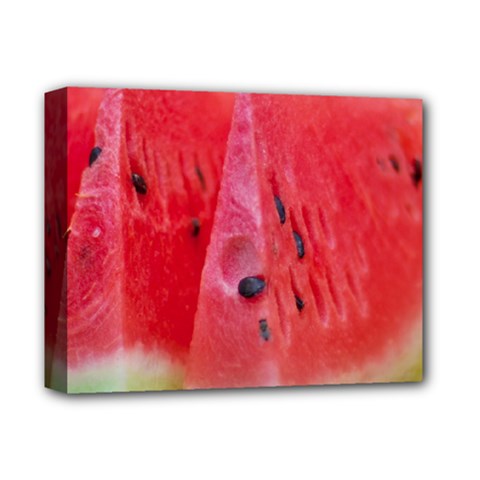 Watermelon 1 Deluxe Canvas 14  X 11  by trendistuff