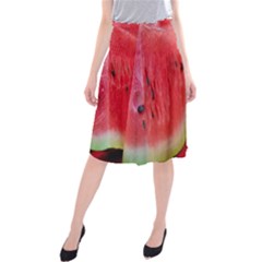 Watermelon 1 Midi Beach Skirt by trendistuff