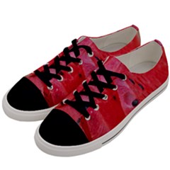 Watermelon 1 Men s Low Top Canvas Sneakers by trendistuff