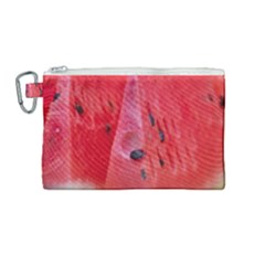 Watermelon 1 Canvas Cosmetic Bag (medium) by trendistuff