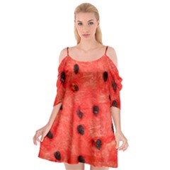 Watermelon 3 Cutout Spaghetti Strap Chiffon Dress by trendistuff