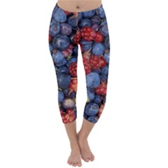 Wild Berries 1 Capri Winter Leggings  by trendistuff