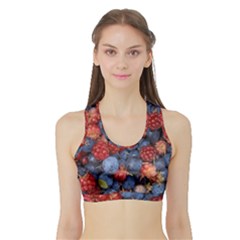 Wild Berries 1 Sports Bra With Border by trendistuff